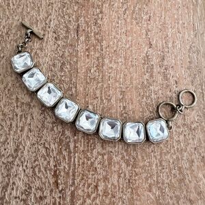 Chloe + Isabel Clear Crystal Link Bracelet - Women's Fashion Jewelry